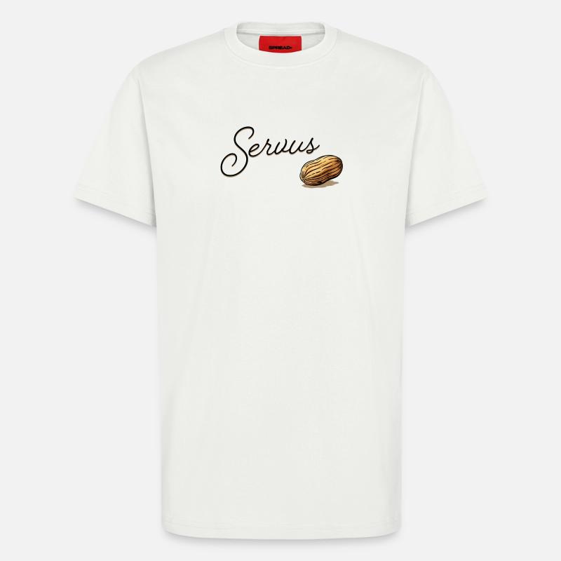 Serius Mandel Script Design - T-Shirt - made by SPREAD - OFF WHITE