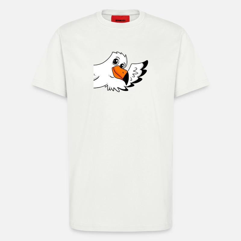 Möwe Gruß Begrüßung - T-Shirt - made by SPREAD - OFF WHITE