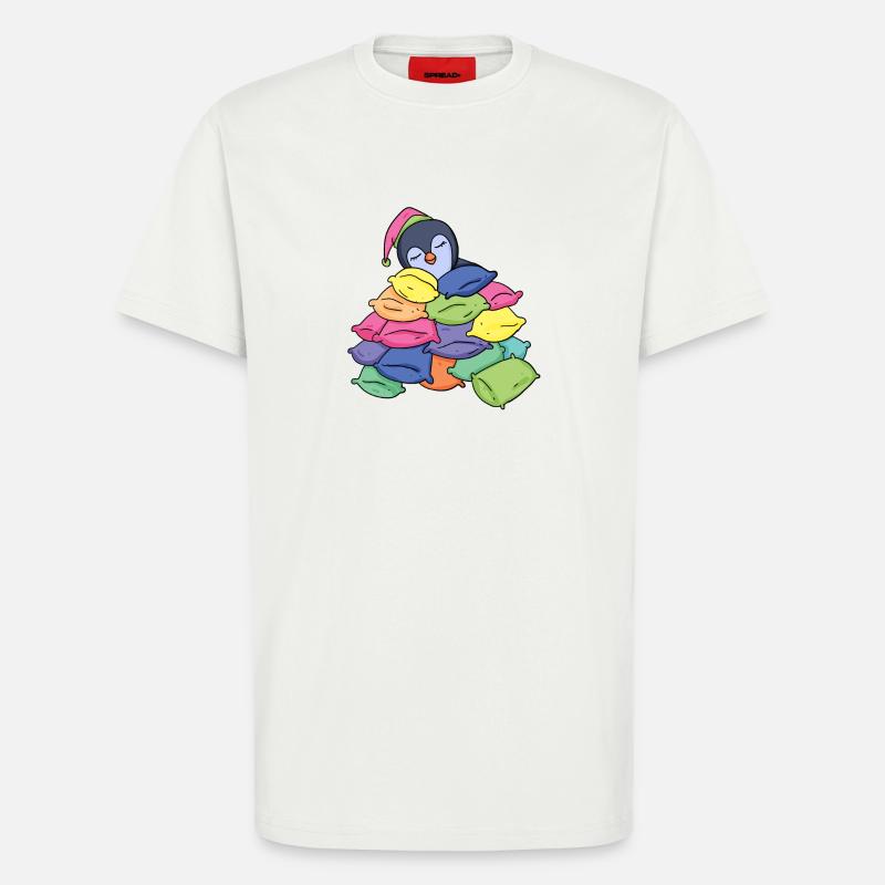 Sleeping Penguin - T-Shirt - made by SPREAD - OFF WHITE