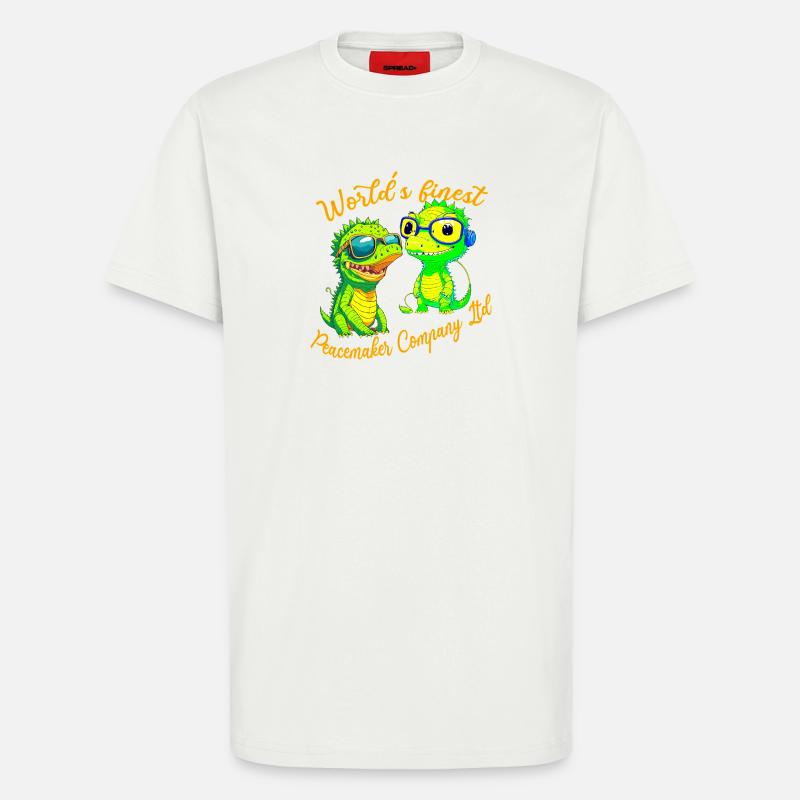 Krokodilbabys stiften Frieden - T-Shirt - made by SPREAD - OFF WHITE