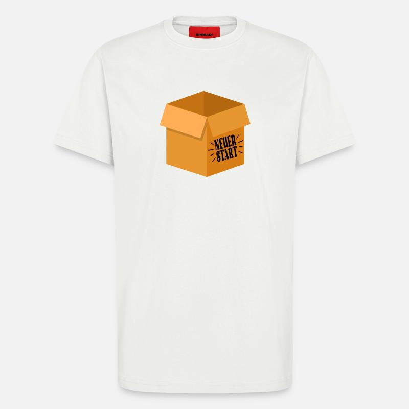 NEUER START - ABSCHIEDSGESCHENKE KARTON - T-Shirt - made by SPREAD - OFF WHITE