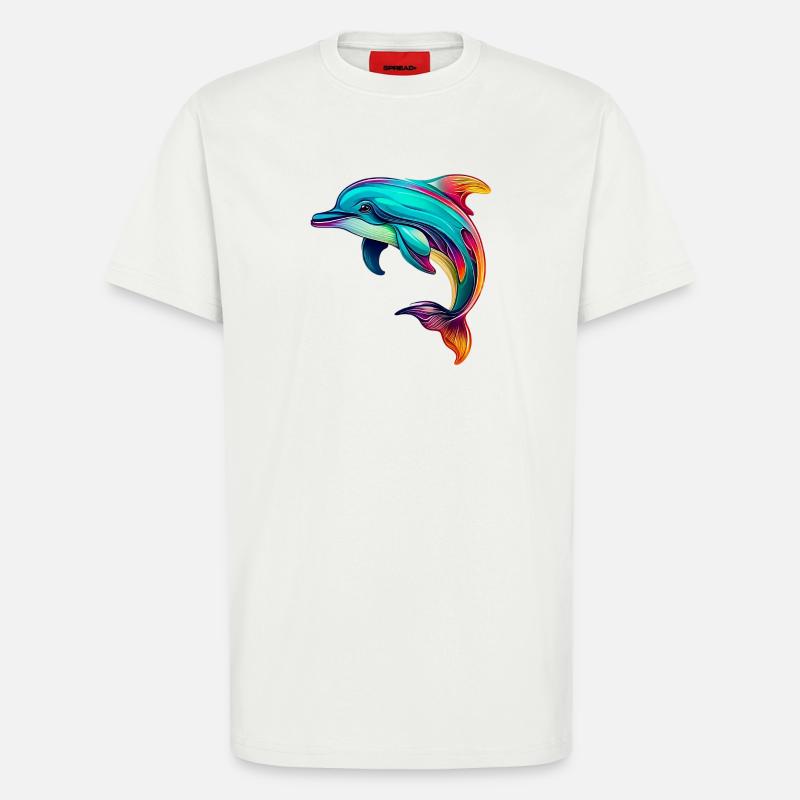 Delfin - T-Shirt - made by SPREAD - OFF WHITE
