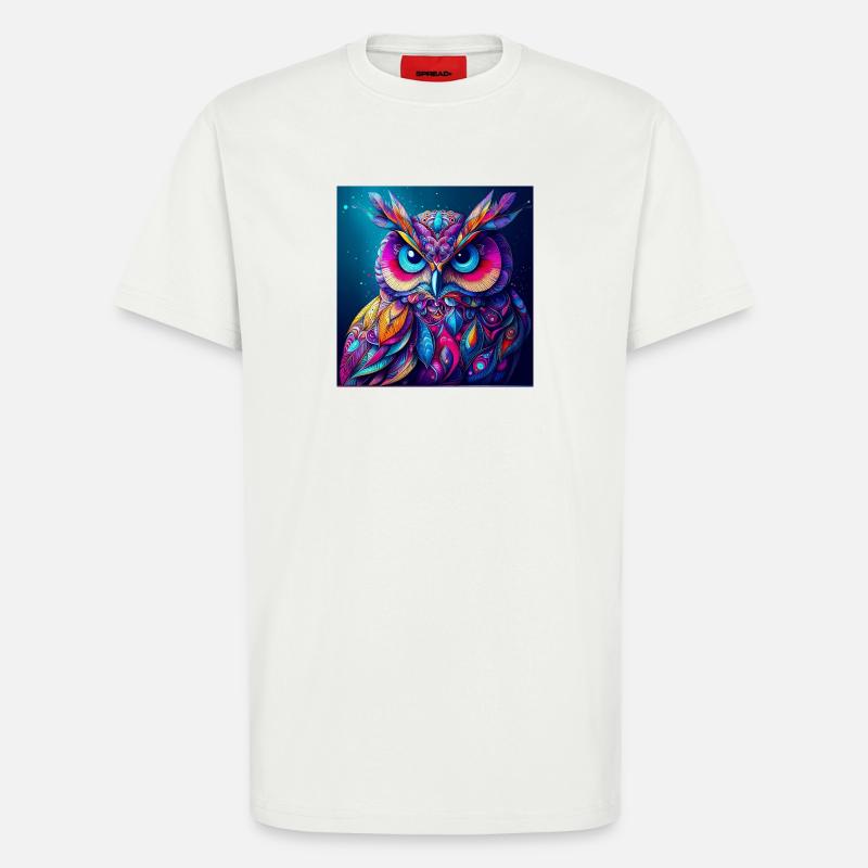 Eule - T-Shirt - made by SPREAD - OFF WHITE