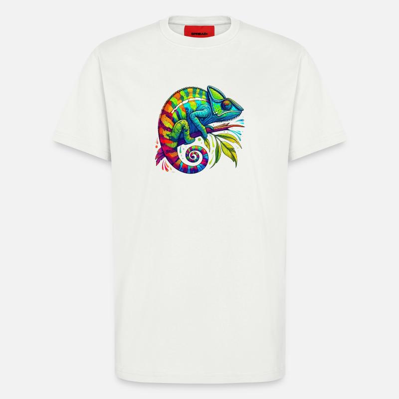 Chameleon - T-Shirt - made by SPREAD - OFF WHITE