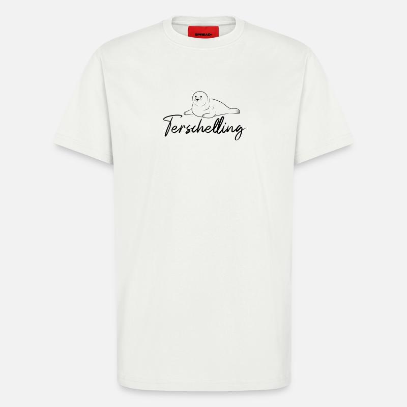 Terschelling Robbe - T-Shirt - made by SPREAD - OFF WHITE