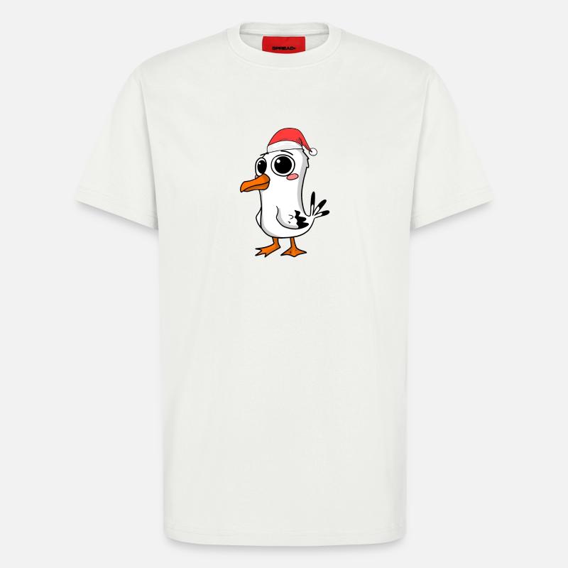 Möwe Weihnachten - T-Shirt - made by SPREAD - OFF WHITE