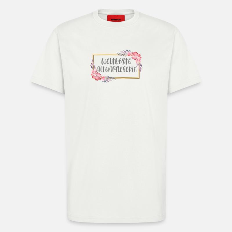 Altenpflegerin Pflegerin Mädchen Geschenk - T-Shirt - made by SPREAD - OFF WHITE