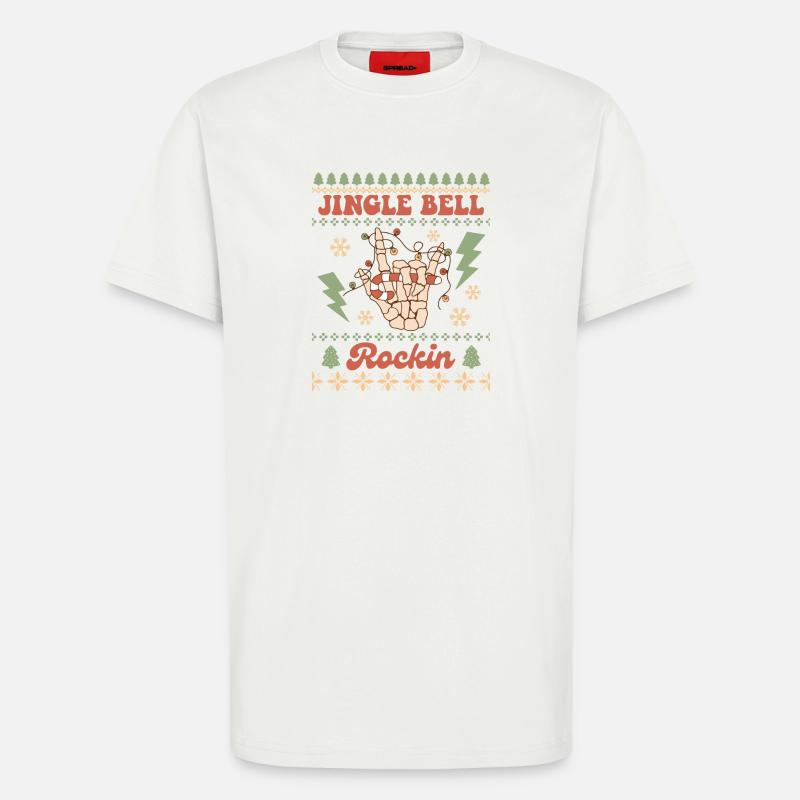 Pull de Noël moche - T-shirt bio décontracté fabriqué en UE - OFF WHITE