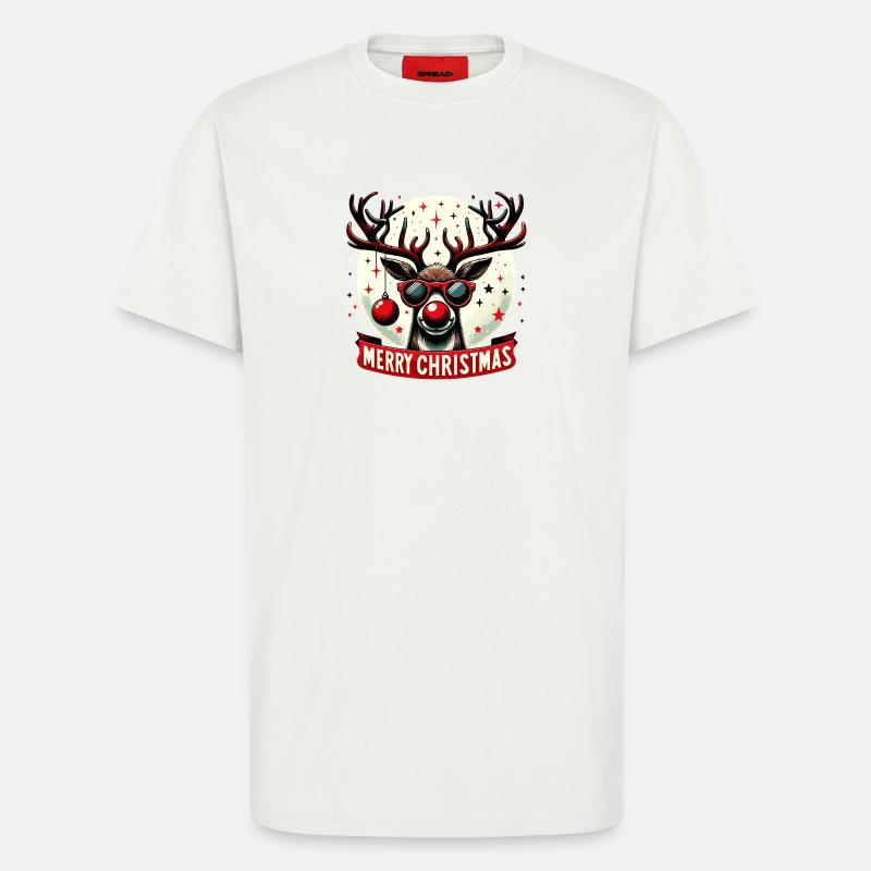 Rentier-Weihnachtsspaß - Original Pullover - T-Shirt - made by SPREAD - OFF WHITE