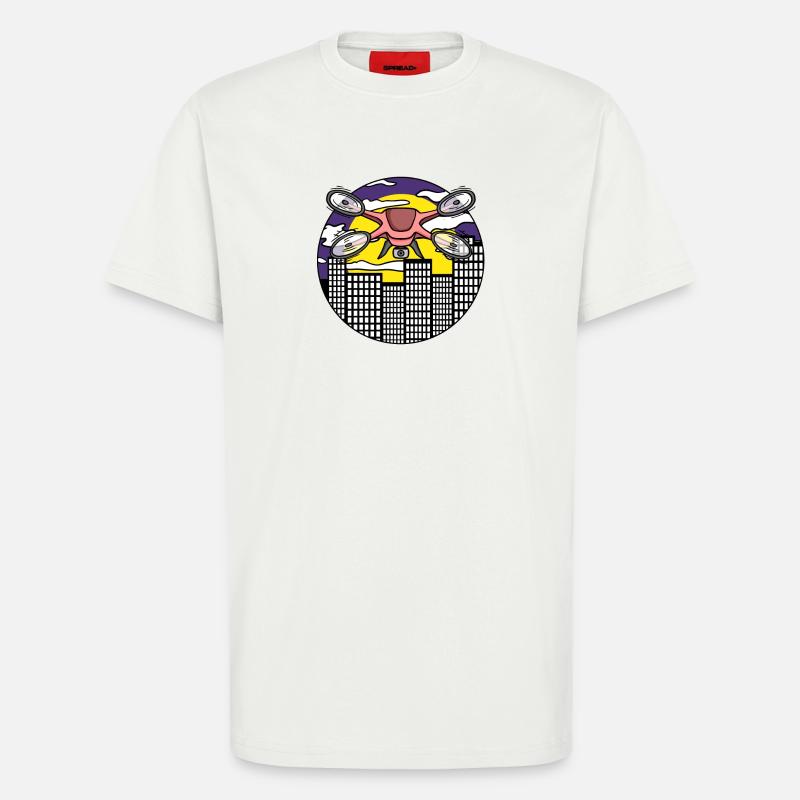 Drone Drone Drones - T-Shirt - made by SPREAD - OFF WHITE