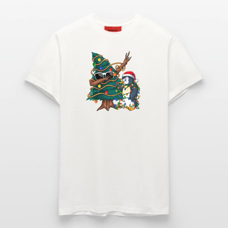 Arbre de Noël Dapping - Pull de Noël Dapping T-shirt bio décontracté fabriqué en UE