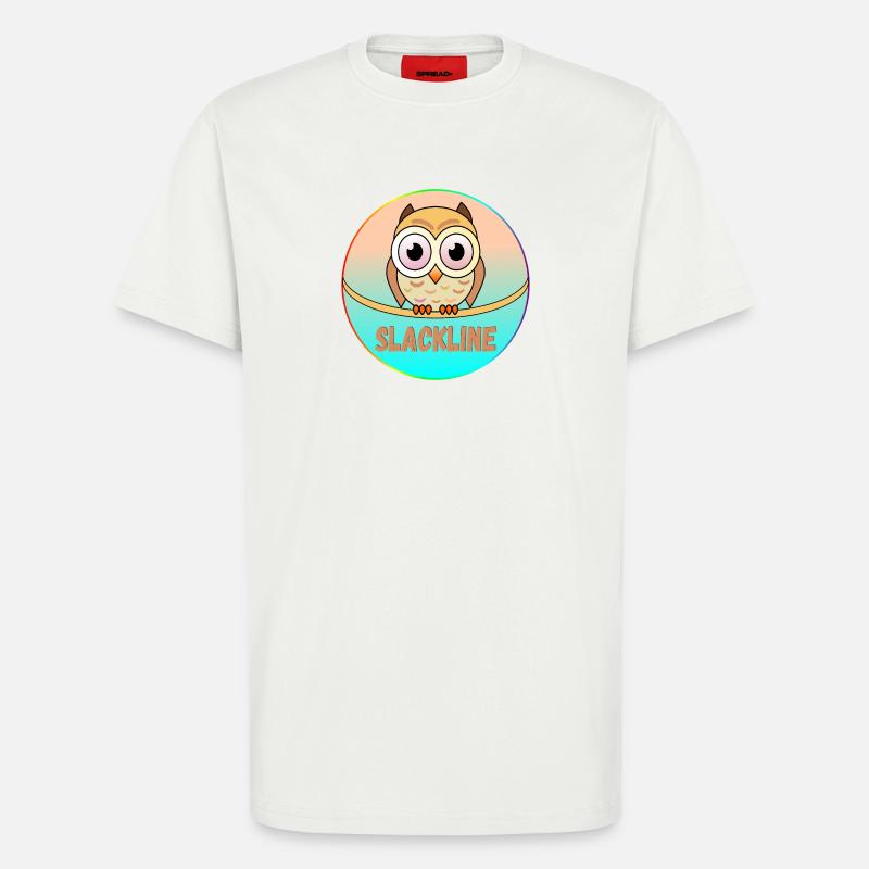 SLACKLINE EULEN - VOGEL - T-Shirt - made by SPREAD - OFF WHITE