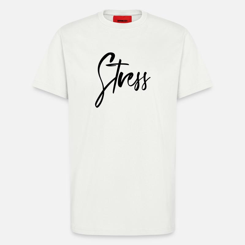 Stress - T-Shirt - made by SPREAD - OFF WHITE
