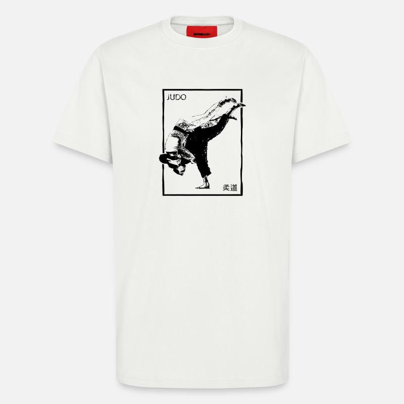 Judo – Wurftechnik mit japanischem Stil - T-Shirt - made by SPREAD - OFF WHITE