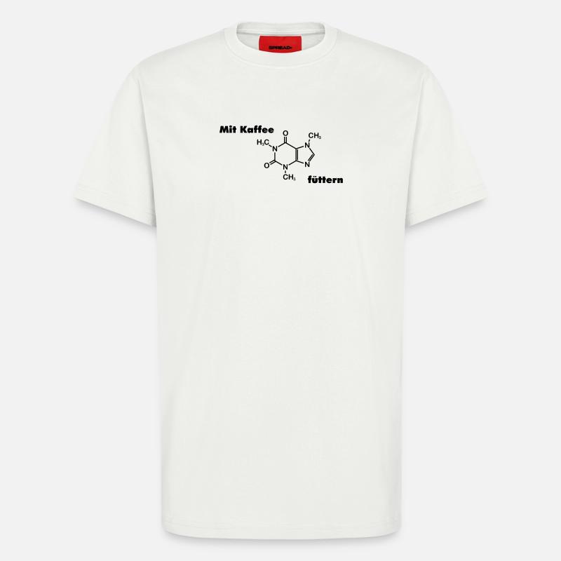 Mit Kaffee füttern - T-Shirt - made by SPREAD - OFF WHITE