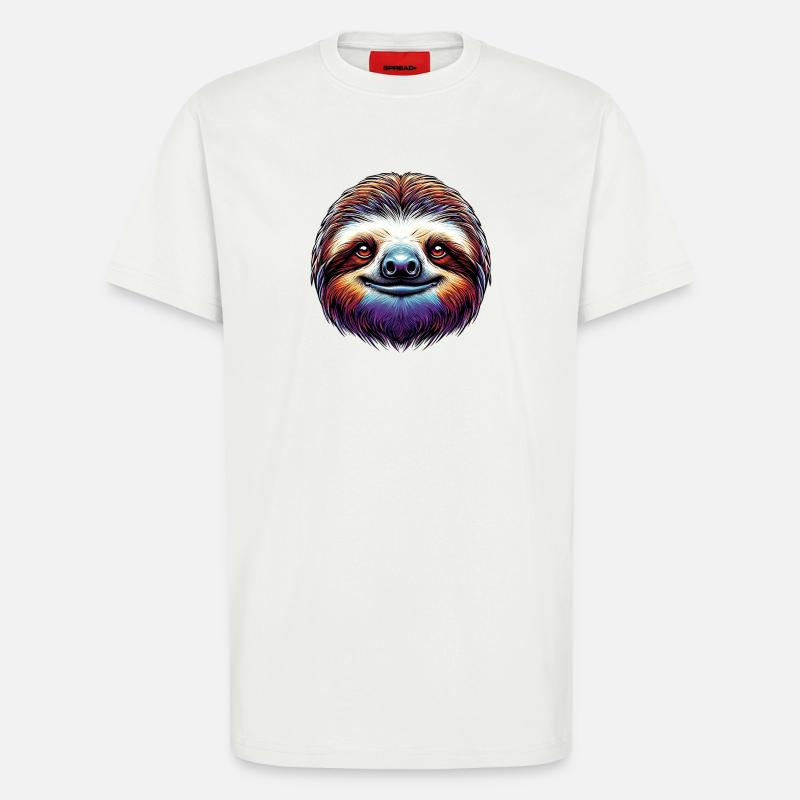 Faultier - T-Shirt - made by SPREAD - OFF WHITE