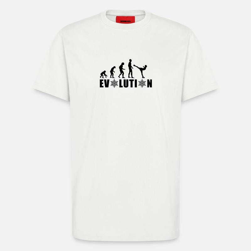 EVOLUTION EISKUNSTLAUF WINTER SCHNEE - T-Shirt - made by SPREAD - OFF WHITE
