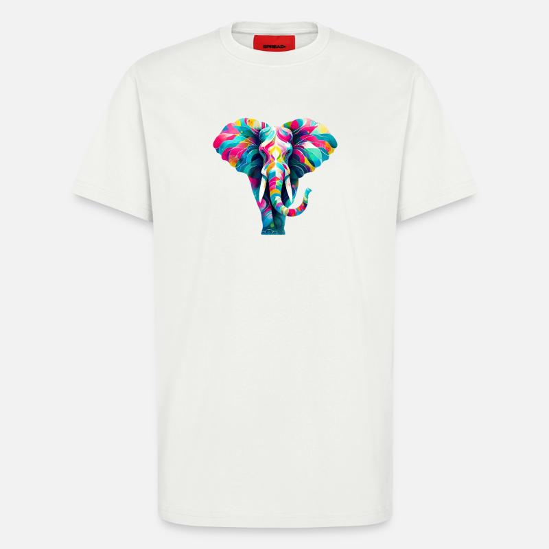 Elefant - T-Shirt - made by SPREAD - OFF WHITE
