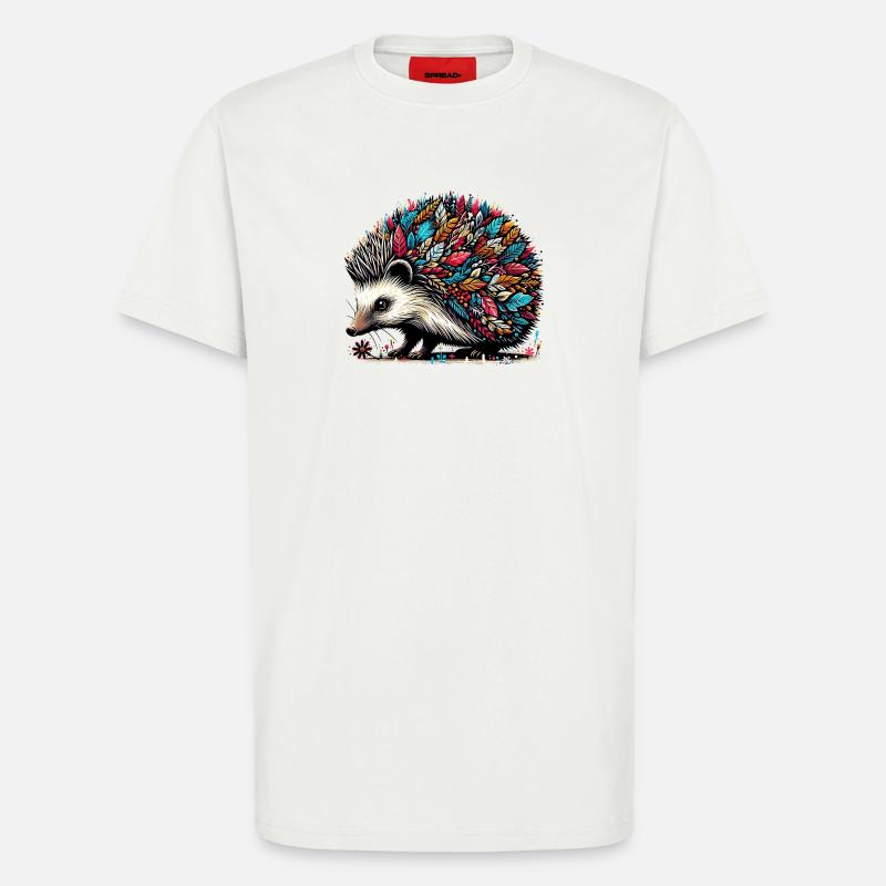Hedgehog - T-Shirt - made by SPREAD - OFF WHITE