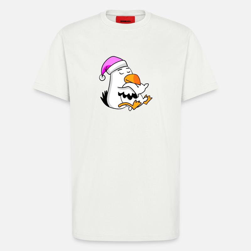 Möwe Müde Ausschlafen Schlafen Mädchen - T-Shirt - made by SPREAD - OFF WHITE