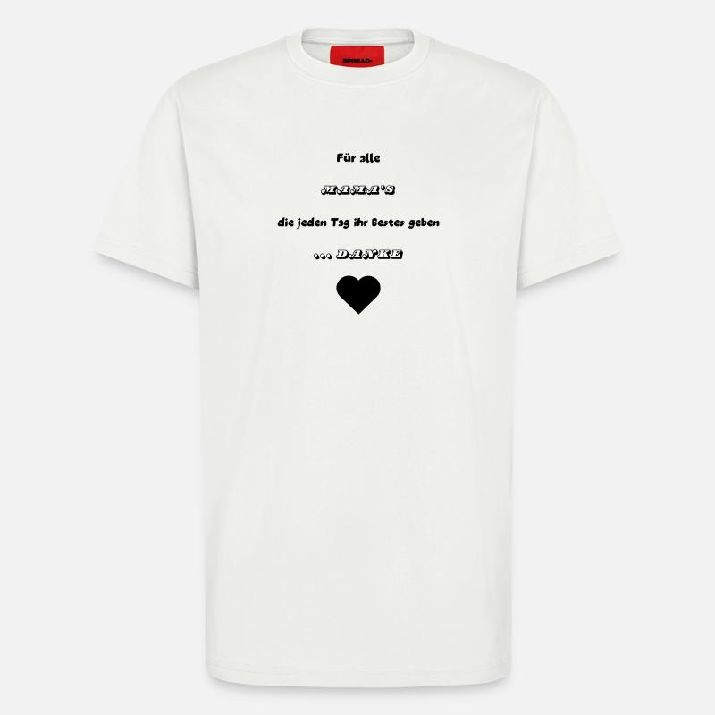 .. Danke Mama - T-Shirt - made by SPREAD - OFF WHITE