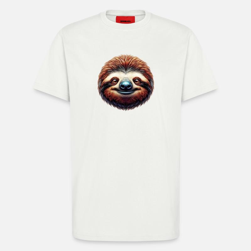 Faultier - T-Shirt - made by SPREAD - OFF WHITE