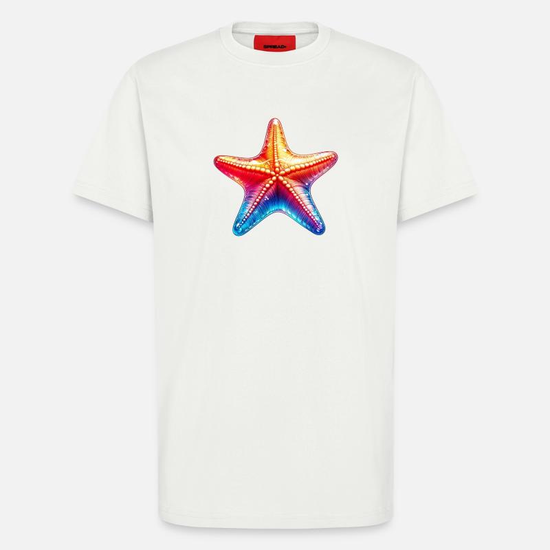 Starfish - T-Shirt - made by SPREAD - OFF WHITE