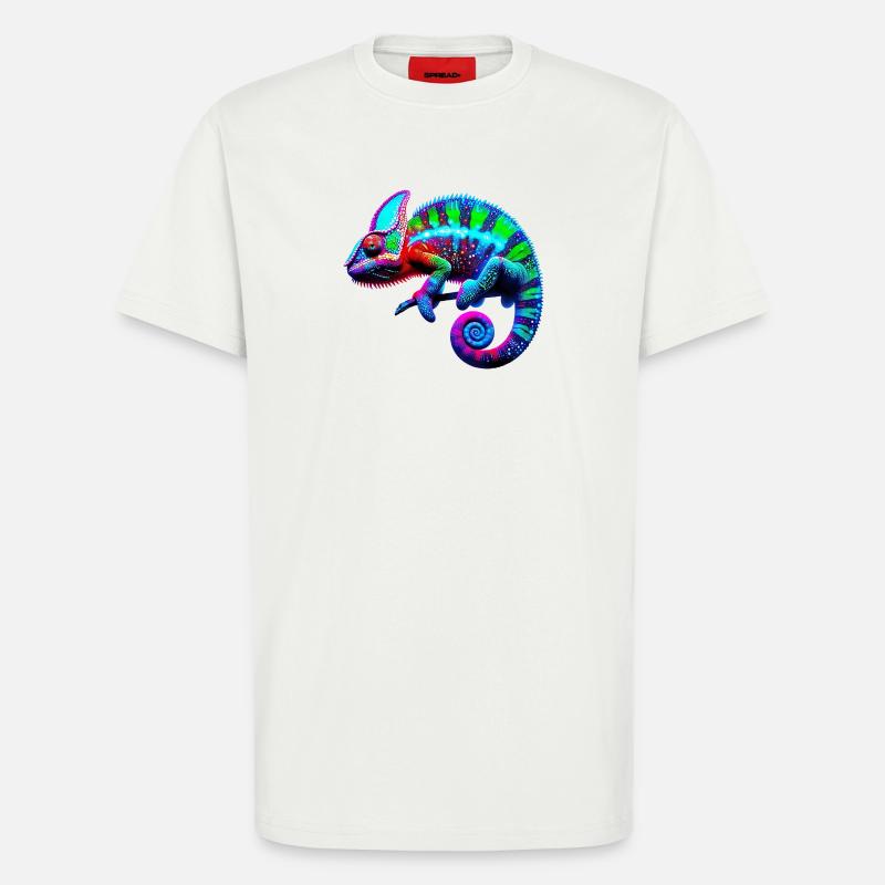 Chamäleon - T-Shirt - made by SPREAD - OFF WHITE