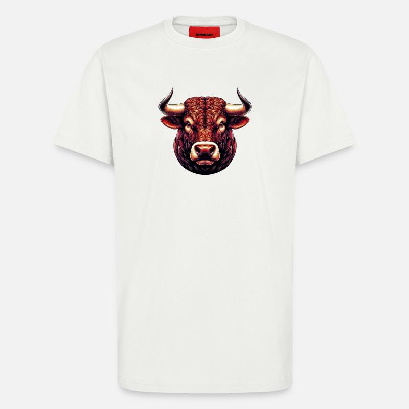 Stier - T-Shirt - made by SPREAD - OFF WHITE