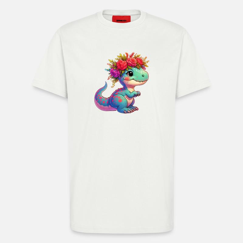 Dinosaur - T-Shirt - made by SPREAD - OFF WHITE