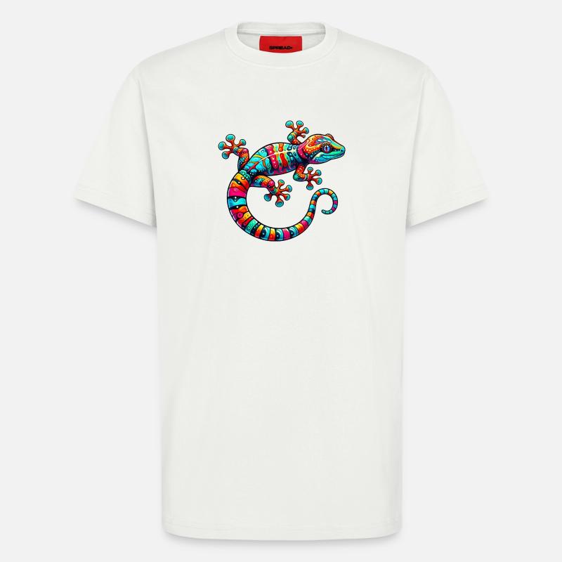 Gecko - T-Shirt - made by SPREAD - OFF WHITE