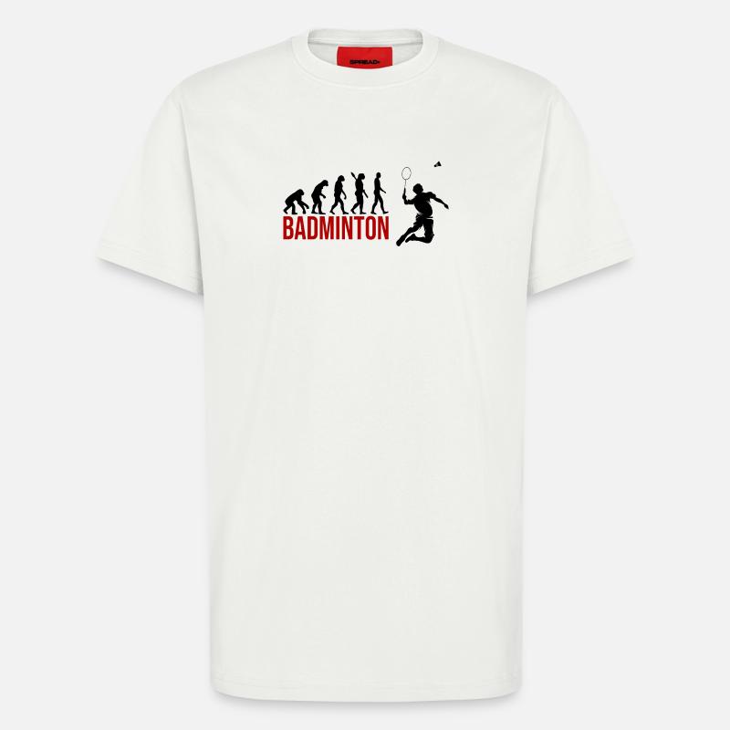 Evolution Badminton - T-Shirt - made by SPREAD - OFF WHITE