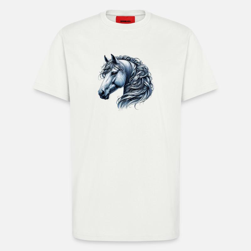 Pferd - T-Shirt - made by SPREAD - OFF WHITE
