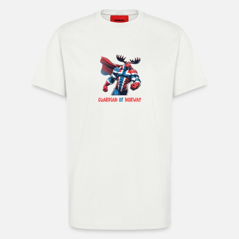 Wächter von Norwegen Elch - T-Shirt - made by SPREAD - OFF WHITE