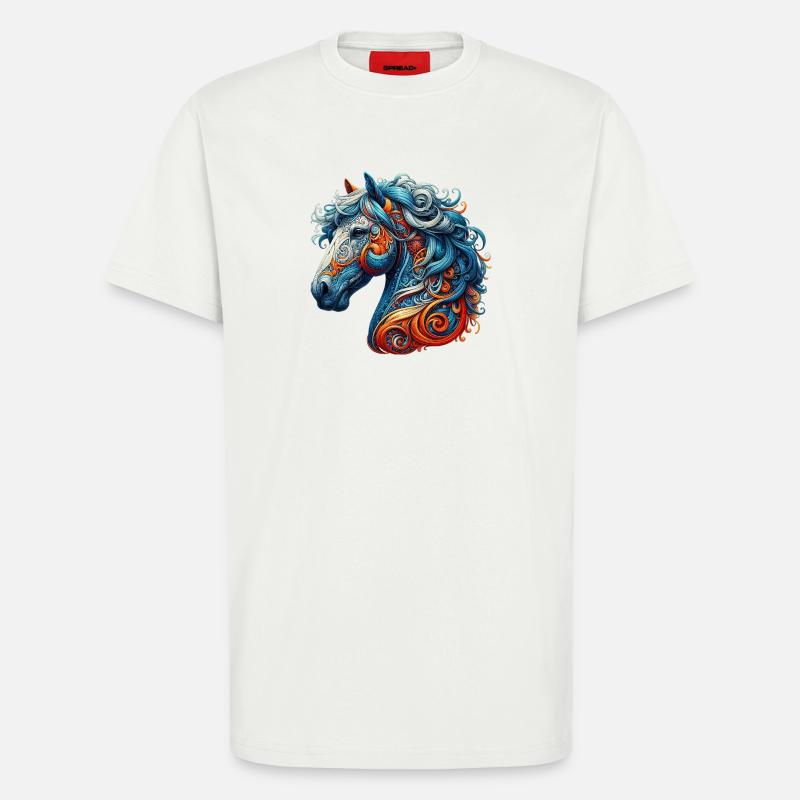 Pferd - T-Shirt - made by SPREAD - OFF WHITE