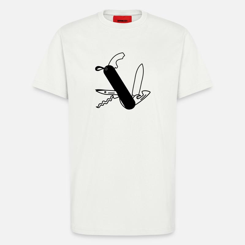 Überlebensmesser - T-Shirt - made by SPREAD - OFF WHITE