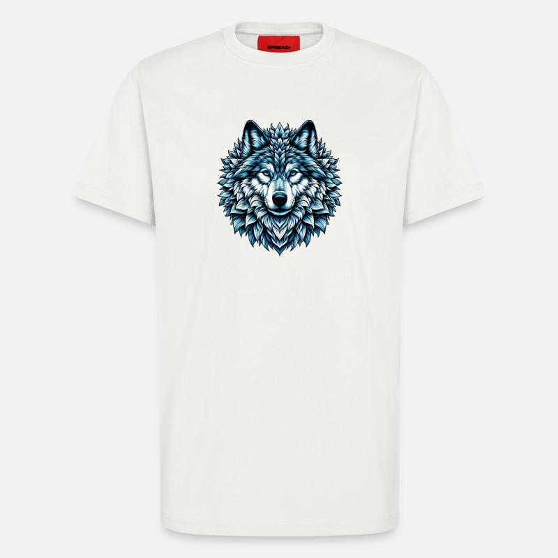 Wolf - T-Shirt - made by SPREAD - OFF WHITE
