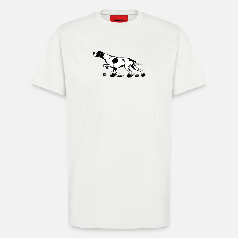 Pointer vorstehend - T-Shirt - made by SPREAD - OFF WHITE