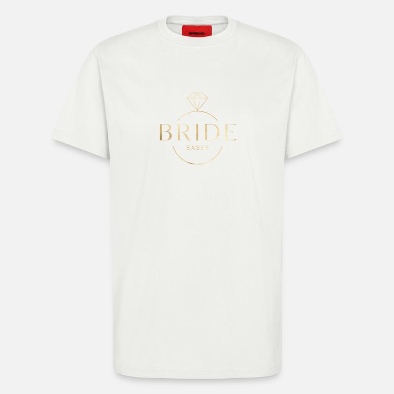 Bride Babes! Diamant-Ring personalisierbar - T-Shirt - made by SPREAD - OFF WHITE