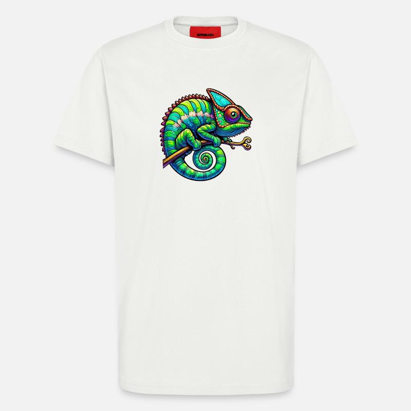Chamäleon - T-Shirt - made by SPREAD - OFF WHITE
