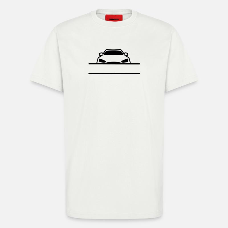 Banner mit Autonamen - T-Shirt - made by SPREAD - OFF WHITE