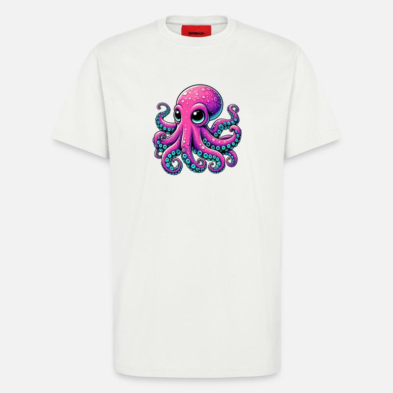 Octopus - T-Shirt - made by SPREAD - OFF WHITE