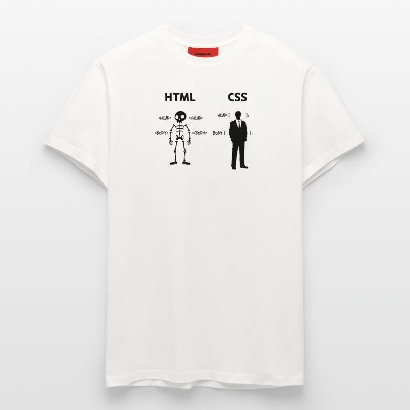 Développeur Programmeur Coden Code de script CSS T-shirt bio décontracté fabriqué en UE