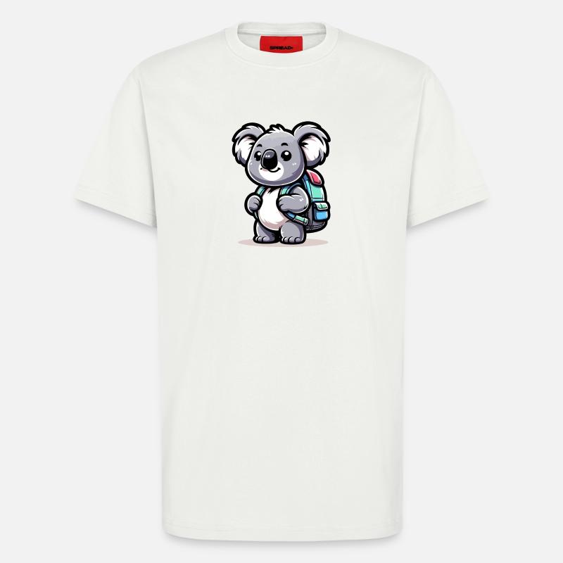 Backpacker-Koala: Der Globetrotter-Kumpel - T-Shirt - made by SPREAD - OFF WHITE