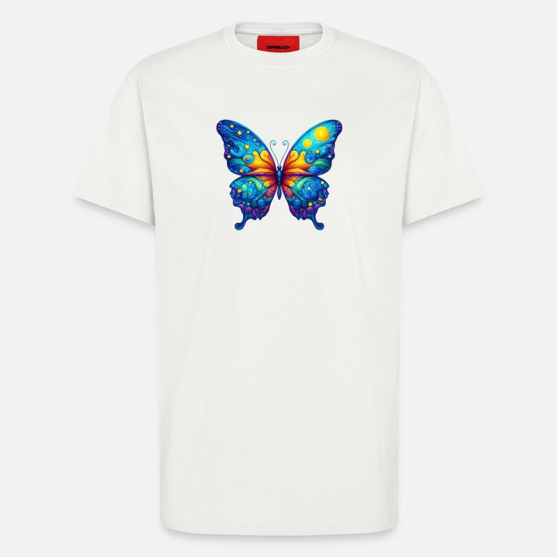 Van Gogh Schmetterling - T-Shirt - made by SPREAD - OFF WHITE