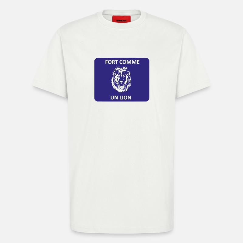 Stark wie ein Löwe - T-Shirt - made by SPREAD - OFF WHITE