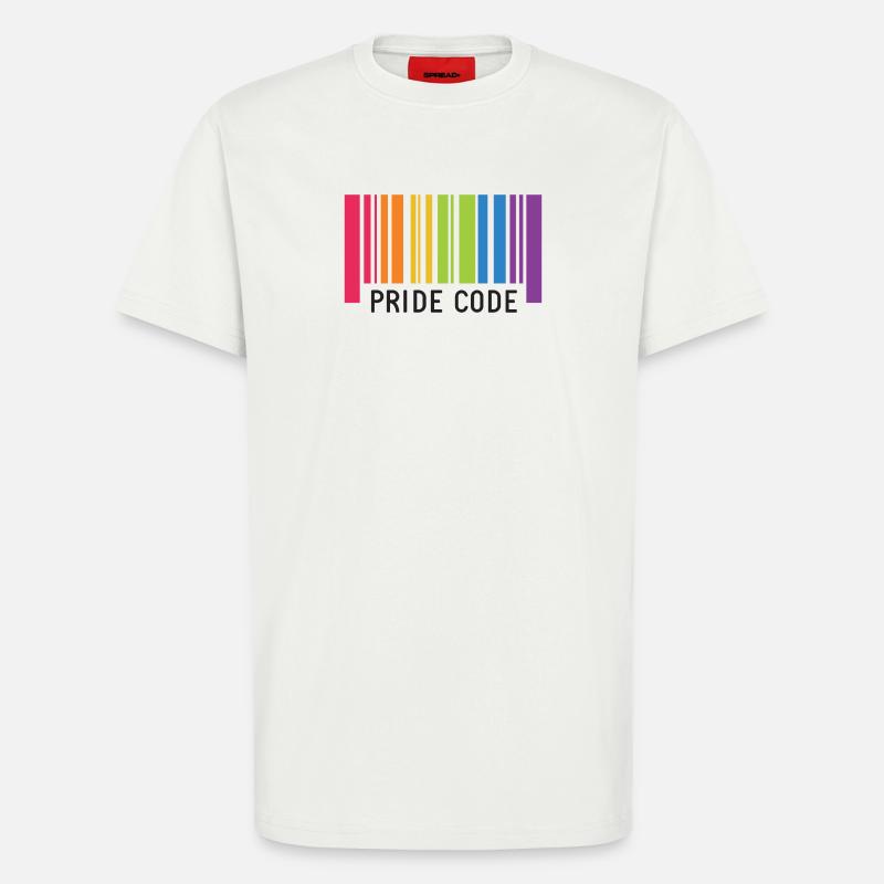 LGBT Pride Month - Pride Code - T-Shirt - made by SPREAD - OFF WHITE