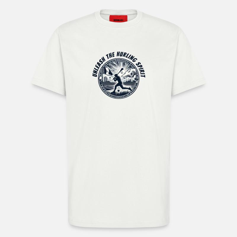 Entfesseln Sie den Hurling-Geist - T-Shirt - made by SPREAD - OFF WHITE