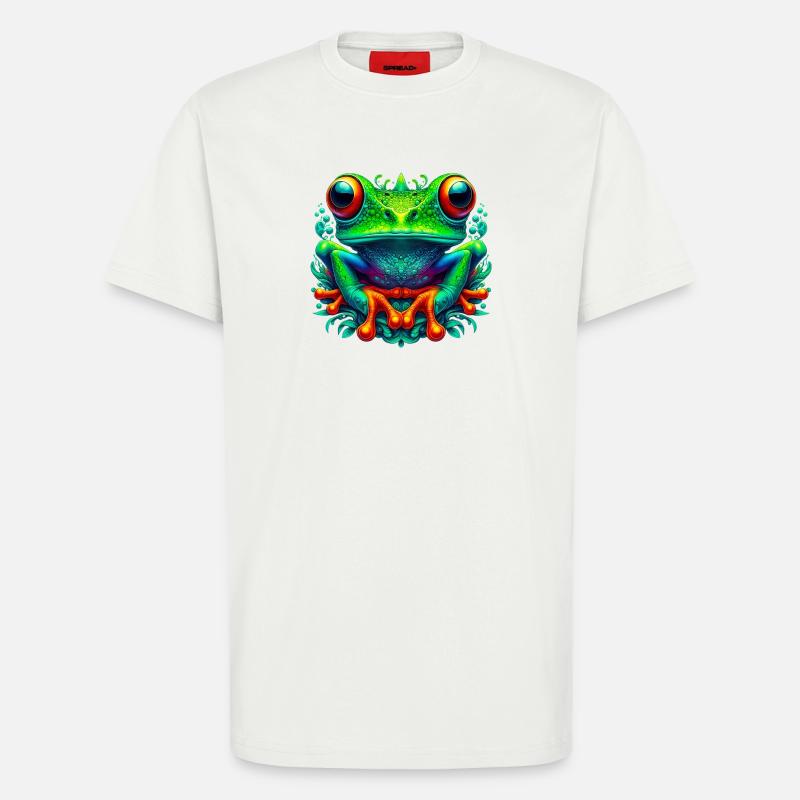 Frog - T-Shirt - made by SPREAD - OFF WHITE