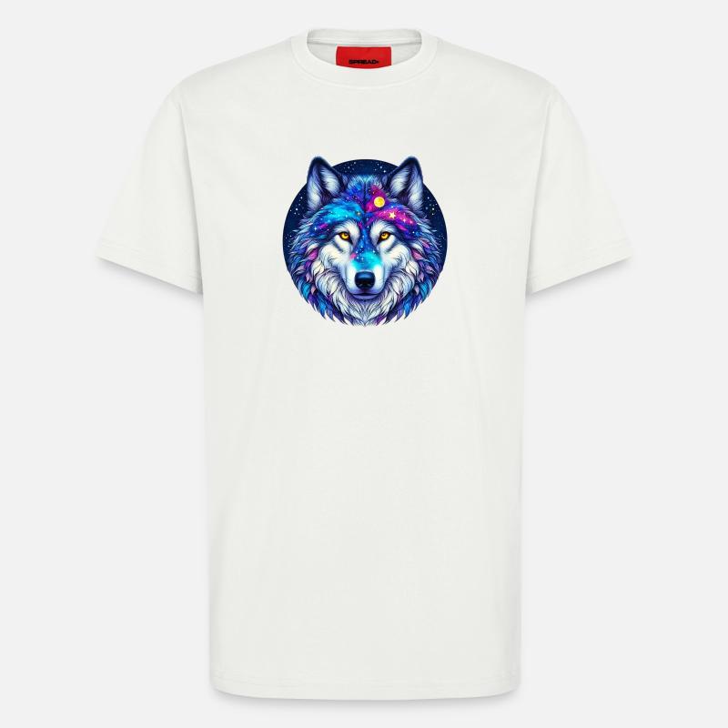 Wolf - T-Shirt - made by SPREAD - OFF WHITE